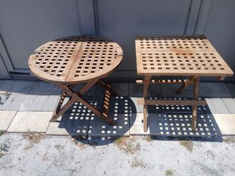 Folding side tables