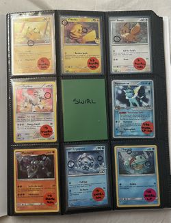 Pokemon Swirl Card Lot FS/FT