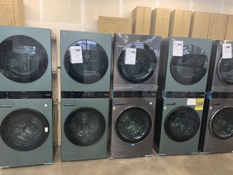 LG Gas And Electric Washtowers! NEVER USED!