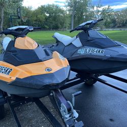 Sea Doo Spark Wave runner jet Ski (2 Skis) 2014