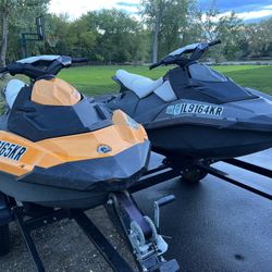 Sea Doo Spark Wave runner jet Ski (2 Skis)