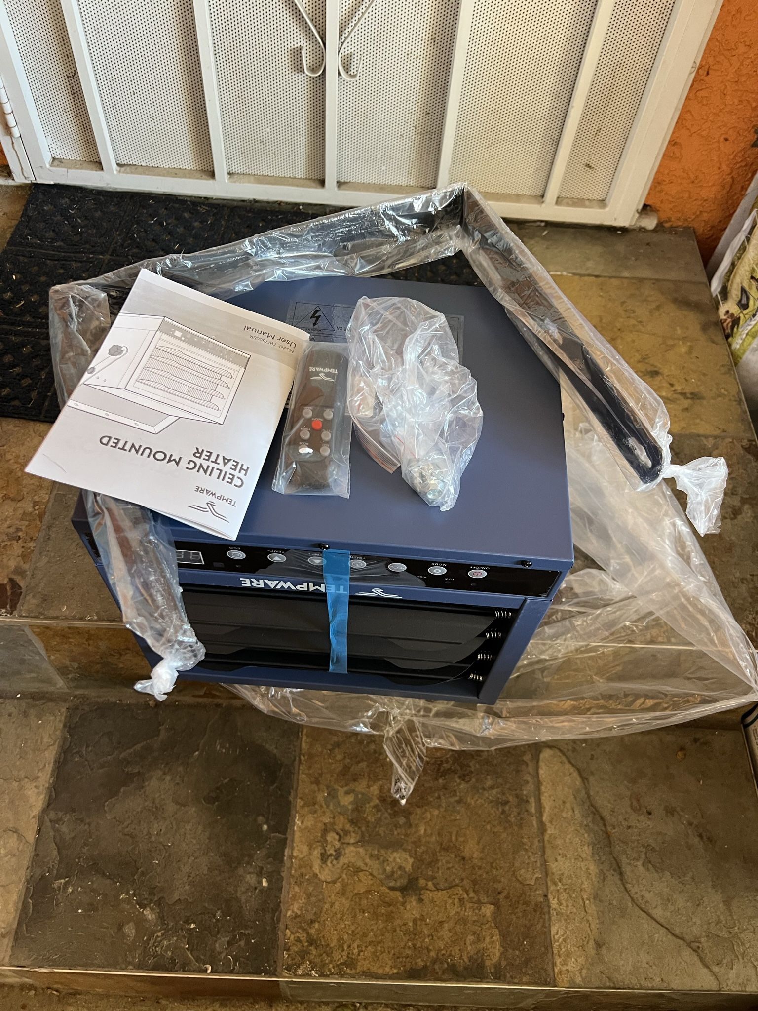 TEMPWARE Electric Garage Heater, 7500-Watt Digital Fan-Forced Ceiling Mount  Shop Heater with Full-Function Remote, 240-Volt Hardwired Heater with 12-H  for Sale in Bellflower, CA - OfferUp
