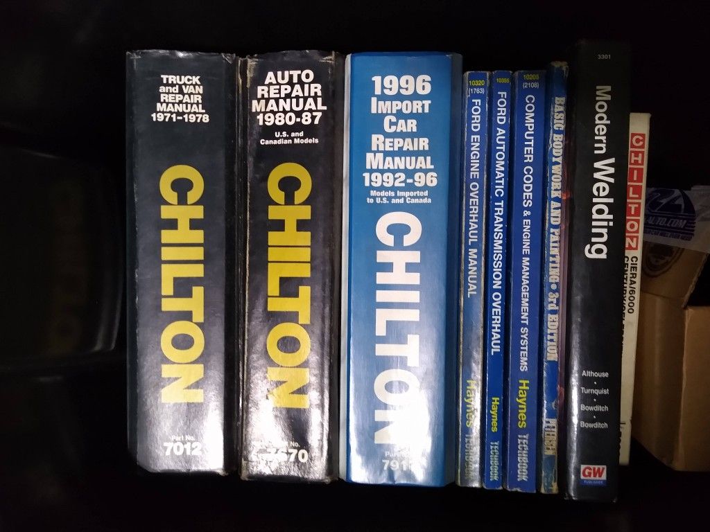 Haynes and Chilton Repair Manuals 