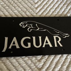 Jaguar Thick Plastic License Plate