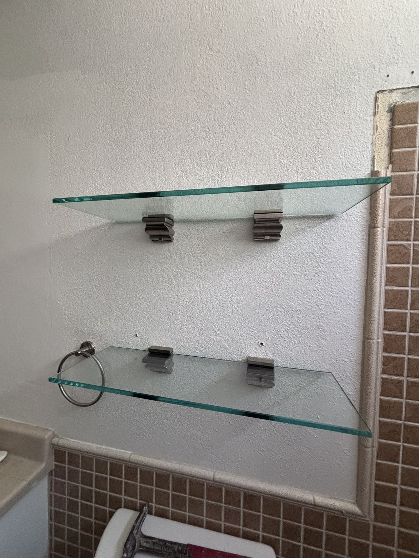Glass Floating Shelves 