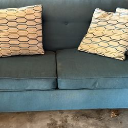 Couch  with throw pillows