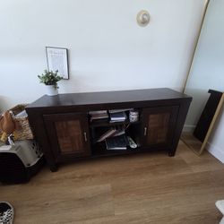 Brown TV stand