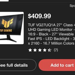 Gaming monitor send offer