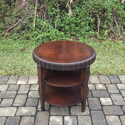 Lexington Home Brands Art Deco Manner Three-Tier Side Table