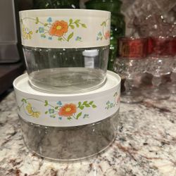 Pyrex Glass Canisters