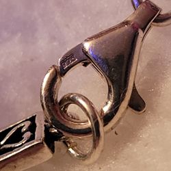 925 silver and black pearl bracelet. 