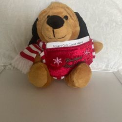 New Stuffed Happy Holidays Dog 