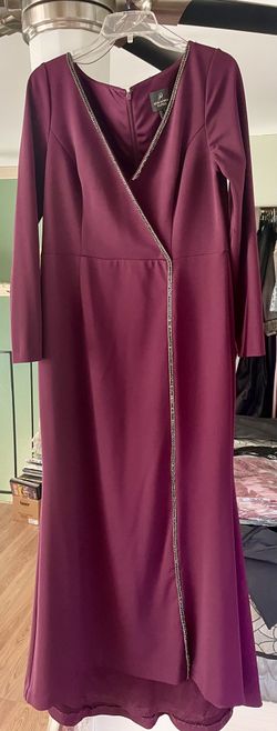 Adrianna Papell Eggplant Women Dress (12)
