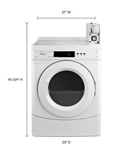 New Whirlpool CED9150GW Commercial Electric Front Load Dryer