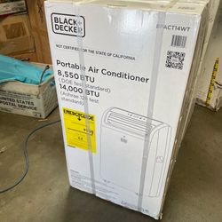 BLACK+DECKER 14,000 BTU ASHRAE Portable AC Air Conditioner for Rooms up to 700 Sq. Ft.