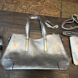 Women Bag Silver Brand New