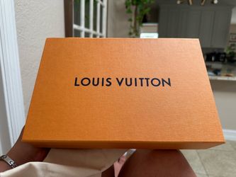 Louis Vuitton Canvas Dust Bag and Orange Magnetic Gift Box