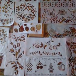 Very Large Lot Of Stencil Decor Wall Stencils