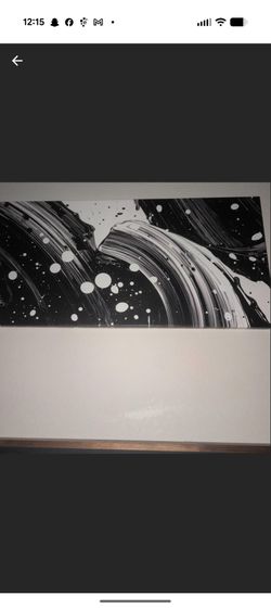 Black and White Abstract Canvas Wall Art