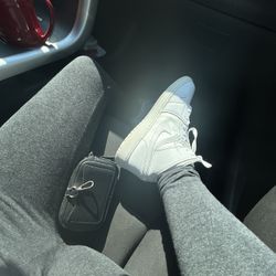 Air Jordan 1 Mid White SnakeSkin 