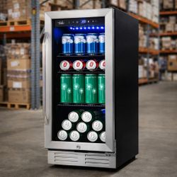 127 Cans (12 oz.) 3.1 Cubic Feet Built-In & Freestanding Beverage Refrigerator
