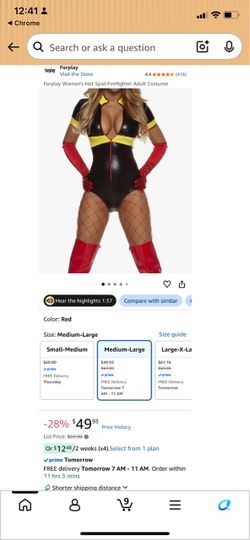 Firefighter Leotard Costume