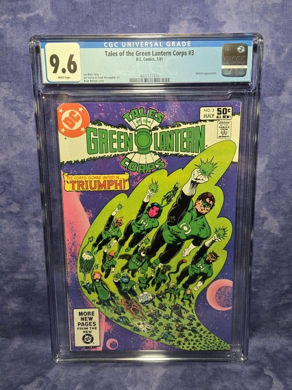 Tales Of The Green Lantern Corps #3, 1981 • CGC 9.6 • Nekron App