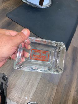 Vintage advertisement ashtray