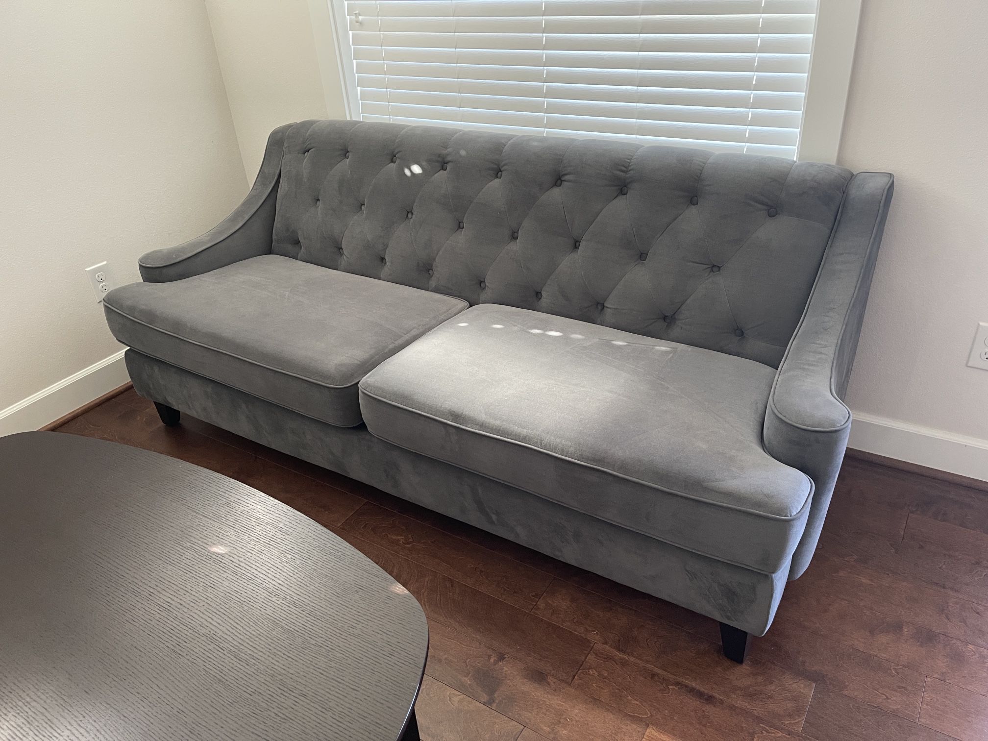 Grey Sofa, 3 Person Couch 