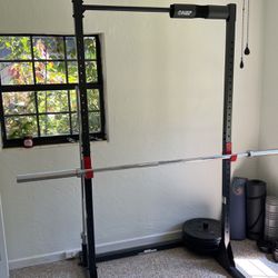 Bench press rack and 7 ft bar