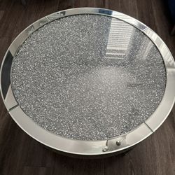 Mirrored Glass Coffee Table 