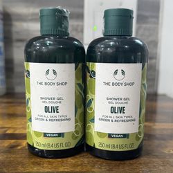 The Body Shop Shower Gel, Olive, 8.45oz, 2ct