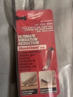 NEW Milwaukee 12” Pry Bar ShockShield Grip