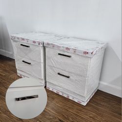 NEW 2 NIGHTSTANDS--ASSEMBLED