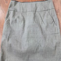 Brown Pencil Skirt 0P Petite Banana Republic