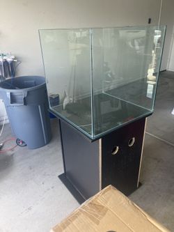 60 Gallon Rimless Cube Tank With Stand
