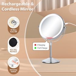 8' Lighted Makeup Mirror