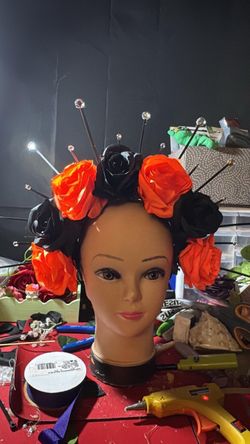Halloween Flower Crown Headpiece