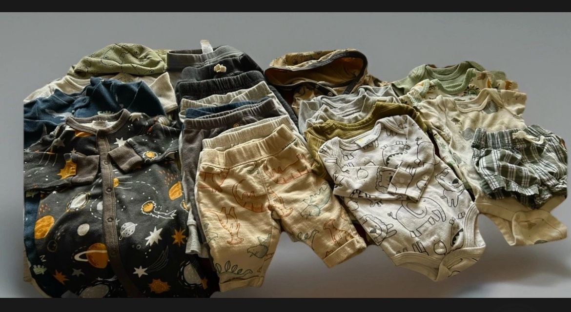 Baby Boy Clothes Bundle 3-6 Mos 21 Pc MIXED LOT  CARTERS VERY GOOD CONDITION
