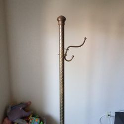 Antique  Brass Coat  Hanger Some Parts Missing But It's  Worth It..Pickup Only !!