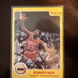1986 Star Robert Reid  #21 Houston Rockets 