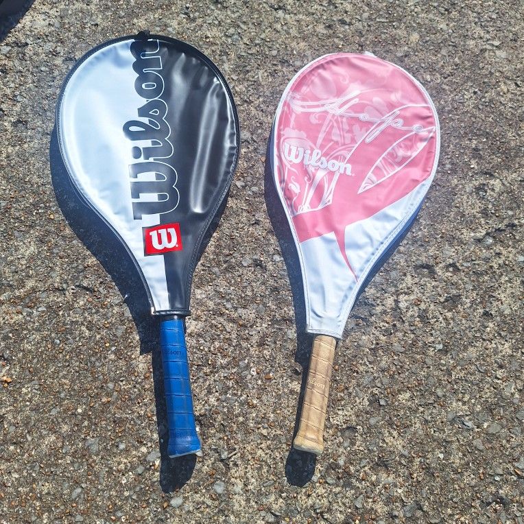 2 WILSON TENNIS RACQUETS