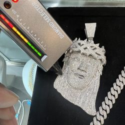 Diamond Chain And Pendant (real) 