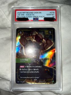 Riftbound Origins Lee Sin #078 Stamped PSA 10