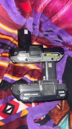 Ryobi batteries 2.0 set