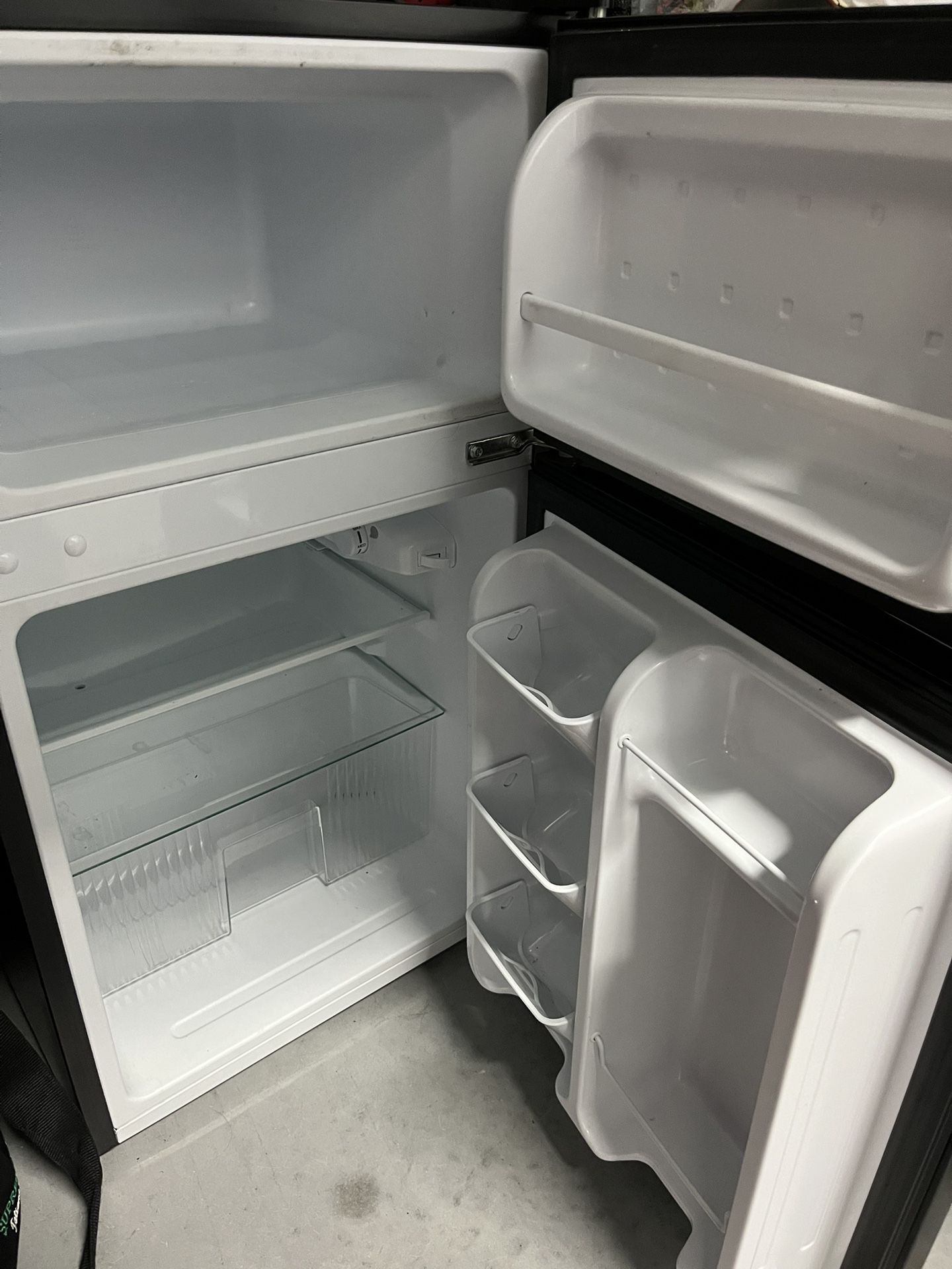 Arctic King 3.2 Cu ft Two Door Mini Fridge with Freezer, Black