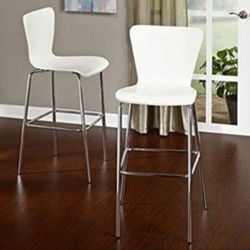 Modern Armless Counter Stools Set of 2 (Bar Stools)
