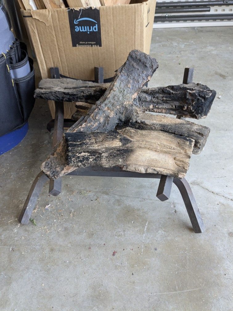 Fireplace Fake Wood Insert 
