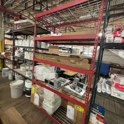 Commerical Red Shelf 