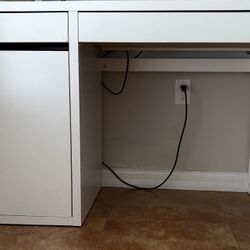 White IKEA Desk 